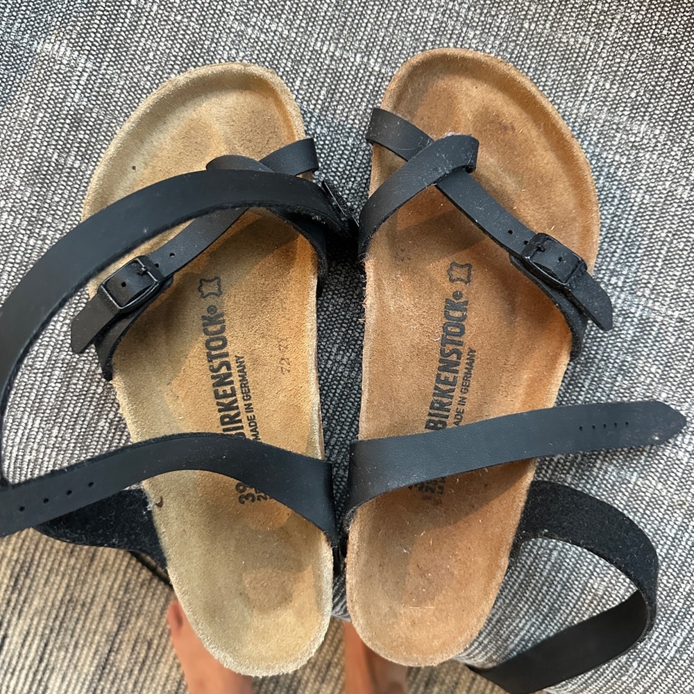 Birkenstock Black Sandals wrap